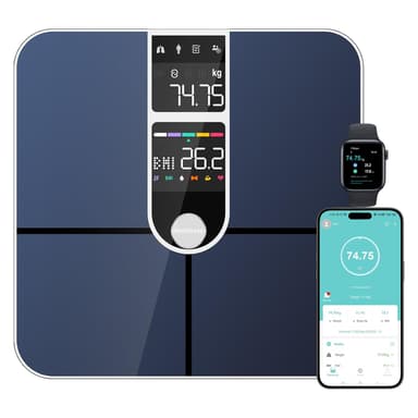 Pèse Personne Healthkeep - Balance Connectée Bluetooth, avec 2 Écrans VA, Technologie de Revêtement ITO (Vendeur Tiers) - Amazon