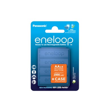 [Prime] Lot de 4 Piles Ni-MH eneloop AA/Mignon - Rechargeables, renforcée 2000 mAh, (Via Prévoyez & Economisez) - Amazon