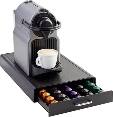 Tiroir de rangement pour capsules Nespresso, capacité de 50 capsules - 23 x 38 x 5 cm - Amazon