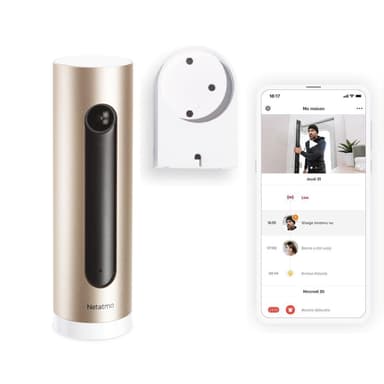 Caméra de Surveillance Intérieure Netatmo NSC-AMZ, - Support Mural, WiFi 2,4 GHz, Détection des Mouvements, Vision Nocturne - Amazon