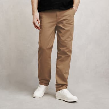 Pantalon loose en coton lin - Couleur Camel , taille 34 à 40 - Jules