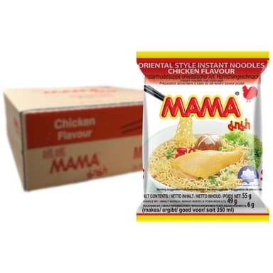 Lot de 30 Sachets de 55g de Nouilles Instantanées Poulet - Amazon