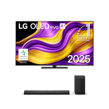 Pack TV 65" LG OLED G5 avec pied + Barre de son S70TY - LG