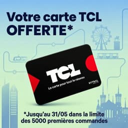 [Nouveaux clients] Carte TCL nominative gratuite + 10 trajets offerts chargés sur la carte (Lyon/69)