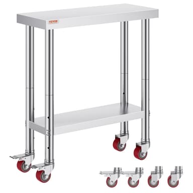 Table de Travail Vevor en Acier Inoxydable - 762 x 305 mm - Amazon