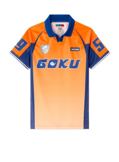 Maillot de foot orange Dragon Ball Goku - Tailles XS, S, M, XL - Celio
