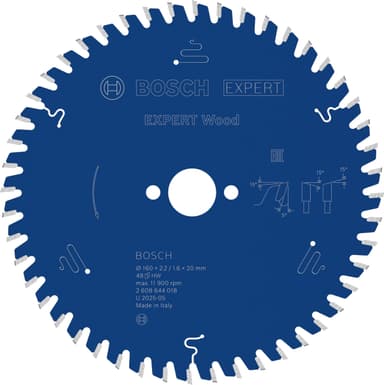 Lame de scie circulaire Bosch PRO EXPERT Wood 48 dents 160x20 mm - Amazon