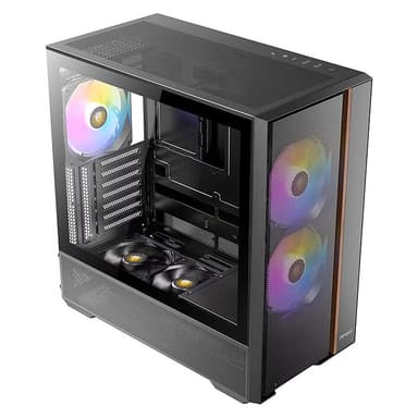 Boitier PC Antec FLUX REAR (Noir) - ATX, 3 ventilateurs ARGB 140mm + 2 ventilateurs reverse 120mm - Amazon