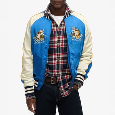Sélection d’Articles Superdry en promotion - Ex: Blouson Bomber Bleu, Tailles du M au XXL - Veepee