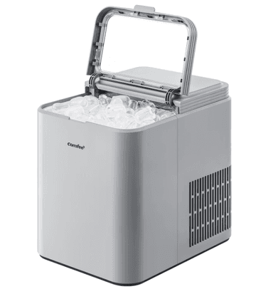Machine à glaçons Comfee' RCI12GY1EU(E -, 8 glaçons en 6 min, 12 kg/24 h, Fonction autonettoyage, gris - JoyBuy
