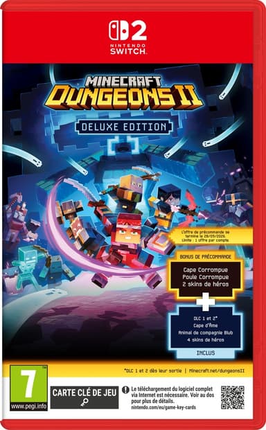 [Précommande] Minecraft Dungeons II Editon Deluxe sur Nintendo Switch 2 - E.Leclerc