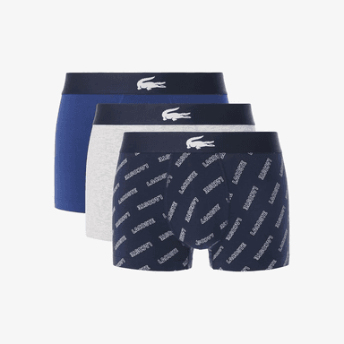 Lot de 3 boxers courts Lacoste - Coton stretch, tailles XS à 2XL - La Redoute