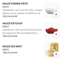 Sauces Mcdo Gratuites - La Londe-Les-Maures (83)