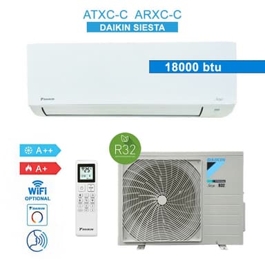 Climatiseur Daikin Siesta ATXC50C/ARXC50C - 18000 BTU, 5,1 kW, Inverter R32, A++/A+, Wi-Fi Ready - Dagimarket