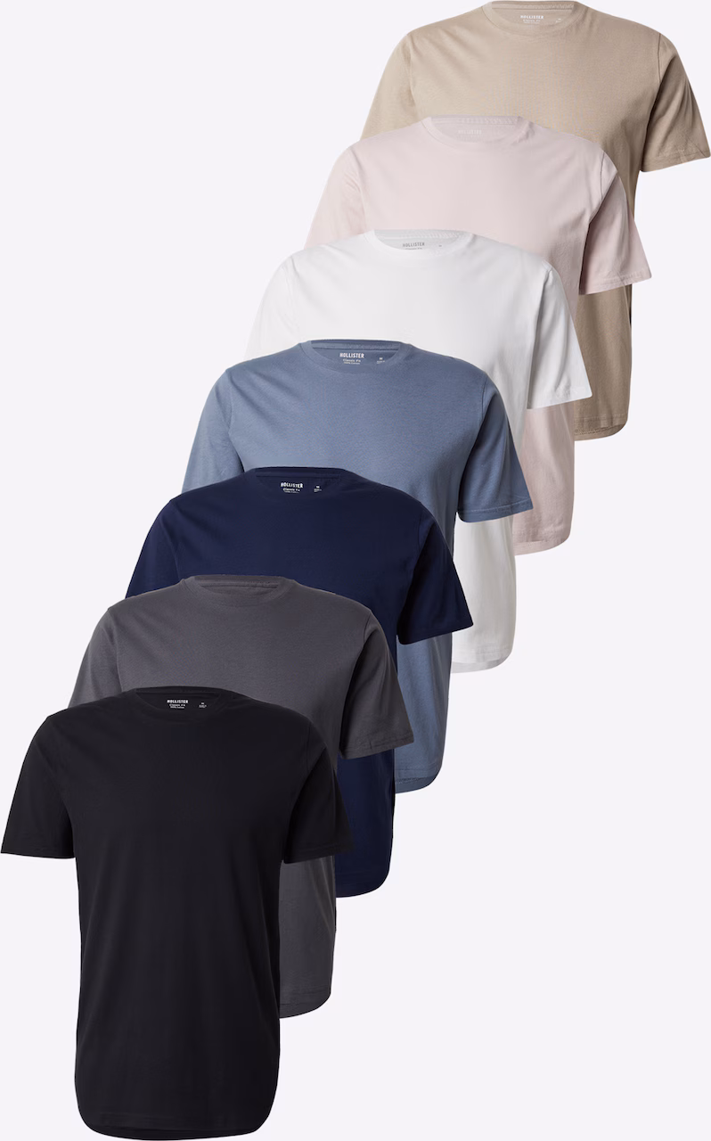 Lot de 7 T-Shirts 'Classic' Hollister - 100% Coton, XS et S - ABOUT YOU