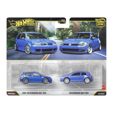 Lot de 2 voitures miniatures Hot Wheels Car Culture 2-Pack Volkswagen Golf R32 et Mk7 - Amazon
