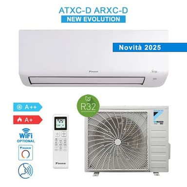 Climatiseur Réversible Daikin ATXC35D/ARXC35D - 12000 BTU, 3,5 kW, Inverter, R32, A++/A+, Wi-Fi Ready, Blanc - Dagimarket