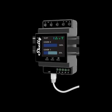 Modules Domotique Shelly en promotion - Ex : Shelly PRO Dual Cover / Shutter PM + Stickers - Shelly