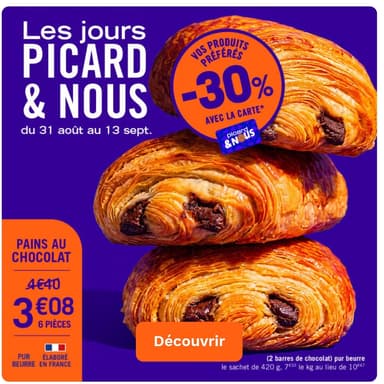 [Picard&Nous] 30% de réduction sur une sélection de produits avec la carte - Picard