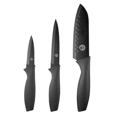 Set Couteau Cuisine MasterChef - Couteau d'office, Universel et de Chef, Acier Inoxydable, Revêtement Antiadhésif, Manche Ergonomique - Amazon