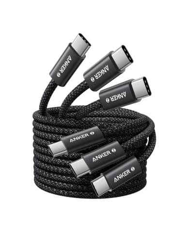 Lot de 3 Câbles Anker Zolo USB C vers USB C 240W - 1,5m, Charge Rapide (Vendeur Tiers) - Amazon