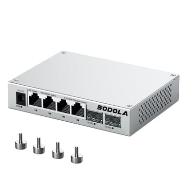 Switch Sodola 4 ports 2.5G, 2 ports SFP+ 10G, géré par web (Vendeur tiers) - Amazon