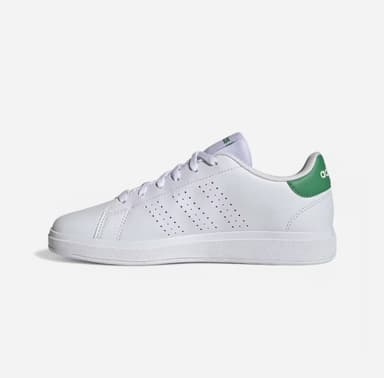 Baskets Enfants Adidas Advantage - Blanc/vert, Plusieurs tailles disponibles - Decathlon