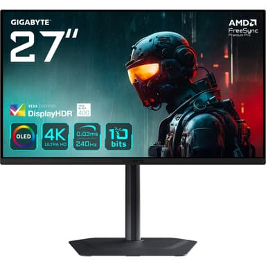 Écran PC 27" Gigabyte MO27U2 QD-OLED 4K 240Hz - Amazon
