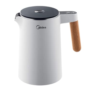 Midea Bouilloire Électrique en Acier Inoxydable MKE15H2ADW - 1,5L, 2200W avec Réglage de Température, Sans BPA - Amazon