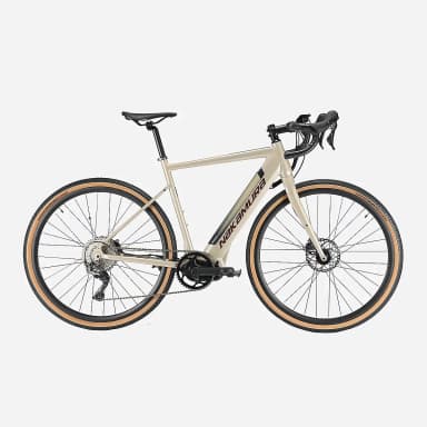 Vélo Gravel Nakamura E-Allroad - Beige, Tailles S, M ou L - Intersport