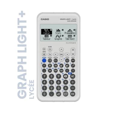 Calculatrice graphique Casio GRAPH LIGHT + - Conforme aux examens (via ODR de 10€) - Bureau Vallée