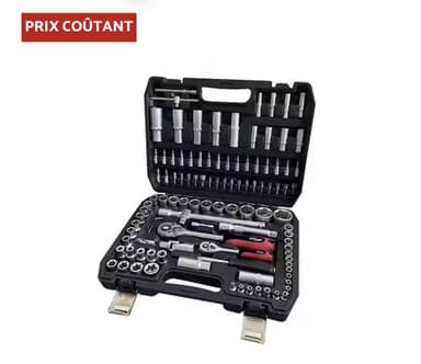 Boîte à outils coffret cliquets 108 pièces (1/4"&1/2") - Bricomarché