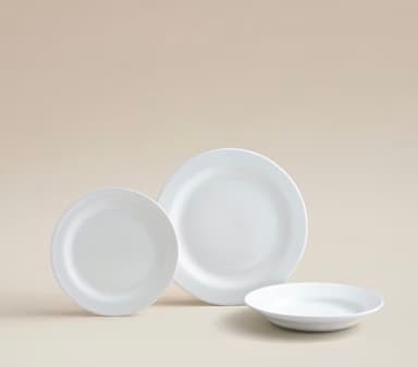 White Dinner Set 12 Piece , Free C&C - George At ASDA