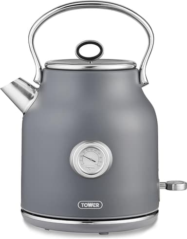 Tower T10063GRY Renaissance Kettle, Quick Boil, 360° Base, 1.7L, 3KW, Grey - Amazon