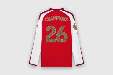 Arsenal adidas Premier League Champions Long Sleeved Authentic Home Shirt - Arsenal FC