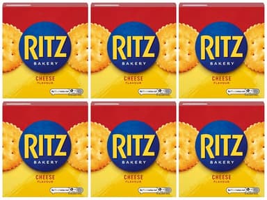 6 x Ritz Cheese Flavoured Crackers, Classic Savoury Snack 140g (£3.40 / £2.80 S&S) - Amazon