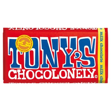 Tony's Chocolonely Milk Chocolate / Everything Bar / Chip Cookie / Pecan Caramel / Caramel Salt / Rice Caramel / Hazelnut 180G - Clubcard - Tesco