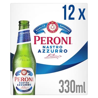 12x330ml Peroni Nastro Azzurro Beer Lager Bottles Clubcard price - England - Tesco