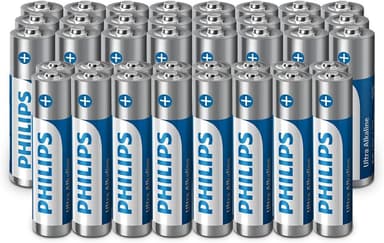Philips Ultra Alkaline AA/AAA Batteries Combo - Versatile for All Devices, Pack of 40 - Amazon