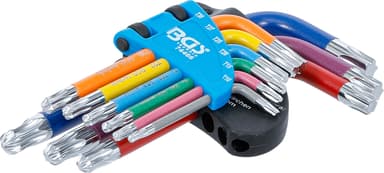BGS 74466 | L-Type Wrench Set | Multicolour | Short | T-Star (for Torx) with Ball Head T10 - T50 | 9 pcs - Amazon