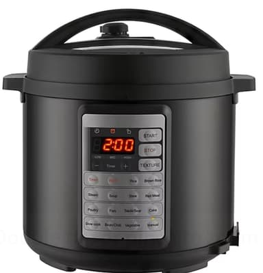 George Home Metallic Black GPC201SS-20 5.5L 1000W Pressure Multi Cooker - 2 Year Warranty - Free C&C - George At ASDA