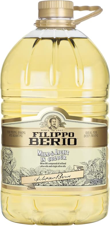 Filippo Berio Olive Oil, Mild and Light, Large Bottle (5 Litres) - £20.80 Subscribe & Save - Amazon