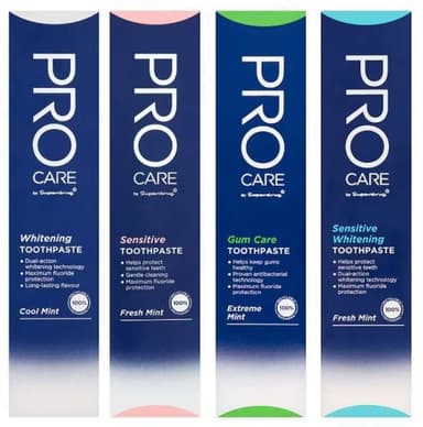 ProCare Toothpaste 75ml ( Whitening/ Sensitive/ Gum Care/ Sensitive Whitening) Members Price ( 42p With SD) + Free C&C - Superdrug