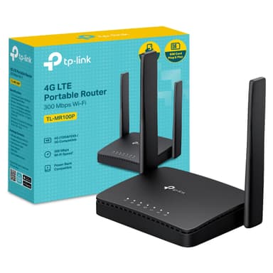 New TP-Link TL-MR100P Portable 4G Router with SIM Slot, Travel WiFi - Amazon