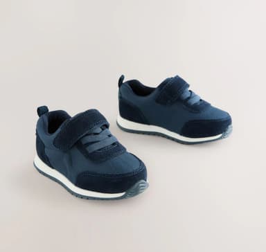 Navy Blue Touch Fastening First Walker Trainers Sizes 2 to 6 - Free C&C - Next