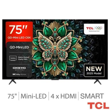 TCL 75C6K 75 Inch Mini LED Smart TV - In Store Sunbury - Costco