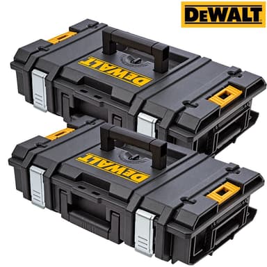 Dewalt TOUGH/STD DS150 Toughsystem Toolbox - with Inlay for Combi & Impact - Pack of 2 / Pack of 1 - £9.99 - Powertoolmate