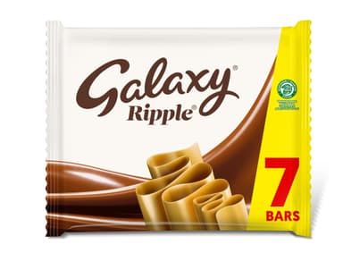 Galaxy Ripple Milk Chocolate Sharing Snacks Sweet Treats Multipack 7 x 30g - S&S £2.47 - Amazon