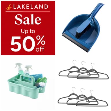 Sale / Free Click & Collect - Brush 74p / Dustpan & Brush Set £1.49 / Cleaning Caddy £2.49 / Cleaning Pack £3.99 & More - Lakeland