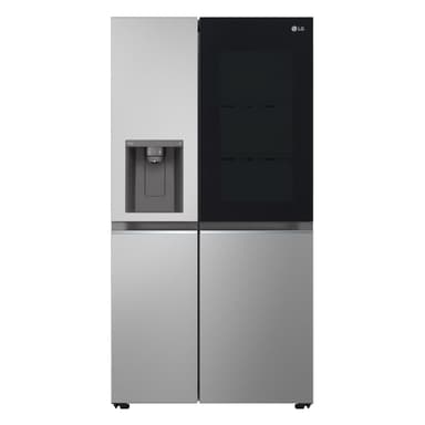 LG InstaView ThinQ GSGV80PYLL Wifi Connected Plumbed Total No Frost American Fridge Freezer – Prime Silver – E Rated 411622 - ElekDirect